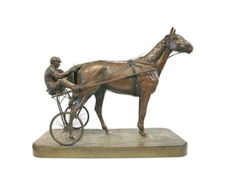 Escultura de Walter Winans ganadora de la medalla de oro a la escultura en 1912. Idrottsmuseet i Malmö